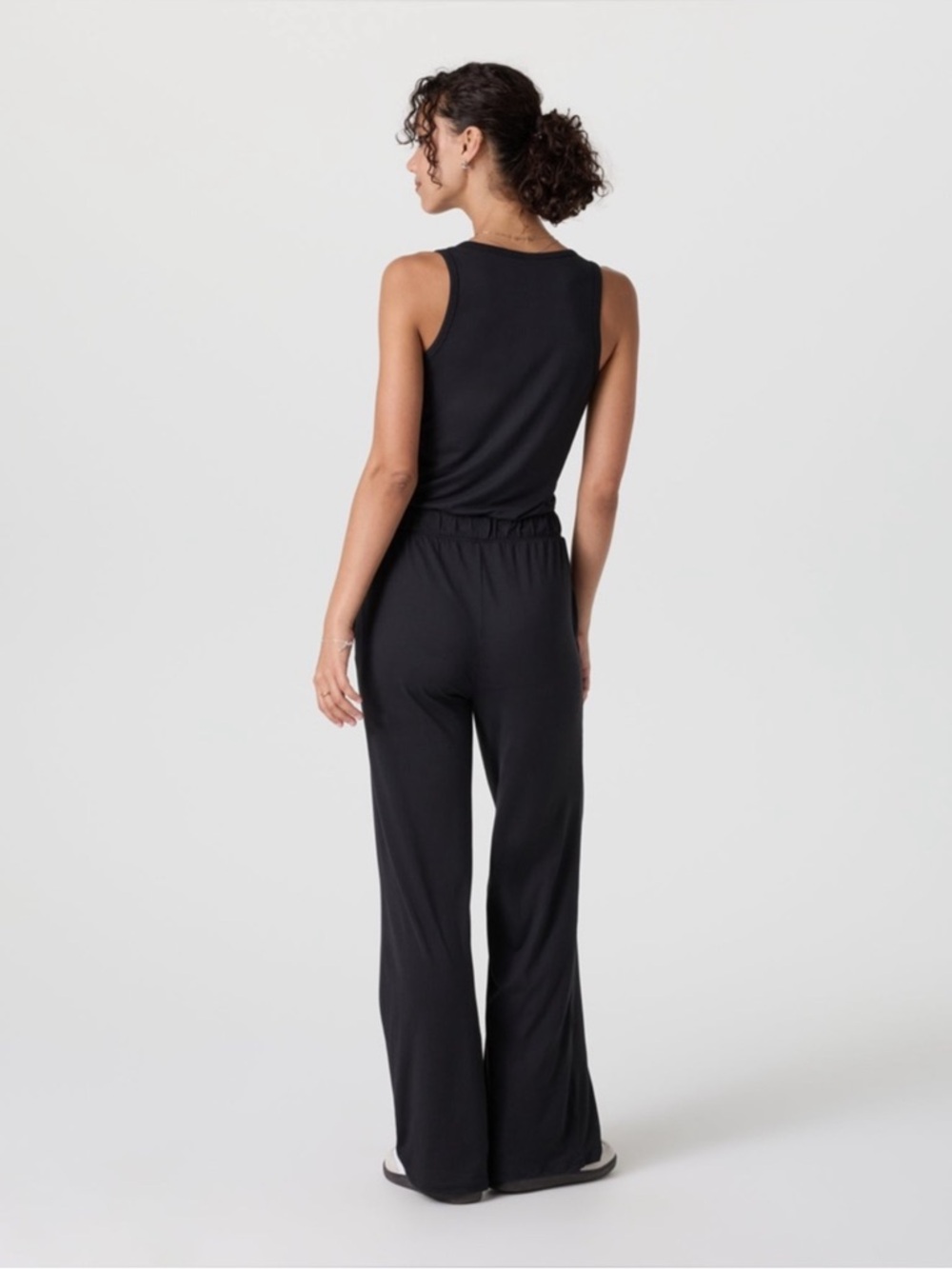 Vuori Lux Shores Black Wide Leg Jumpsuit - Picture 3 of 6